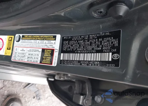 2014 Toyota Avalon Xle z USA, uszkodzony, nr VIN 4T1BK1EB3EU121765